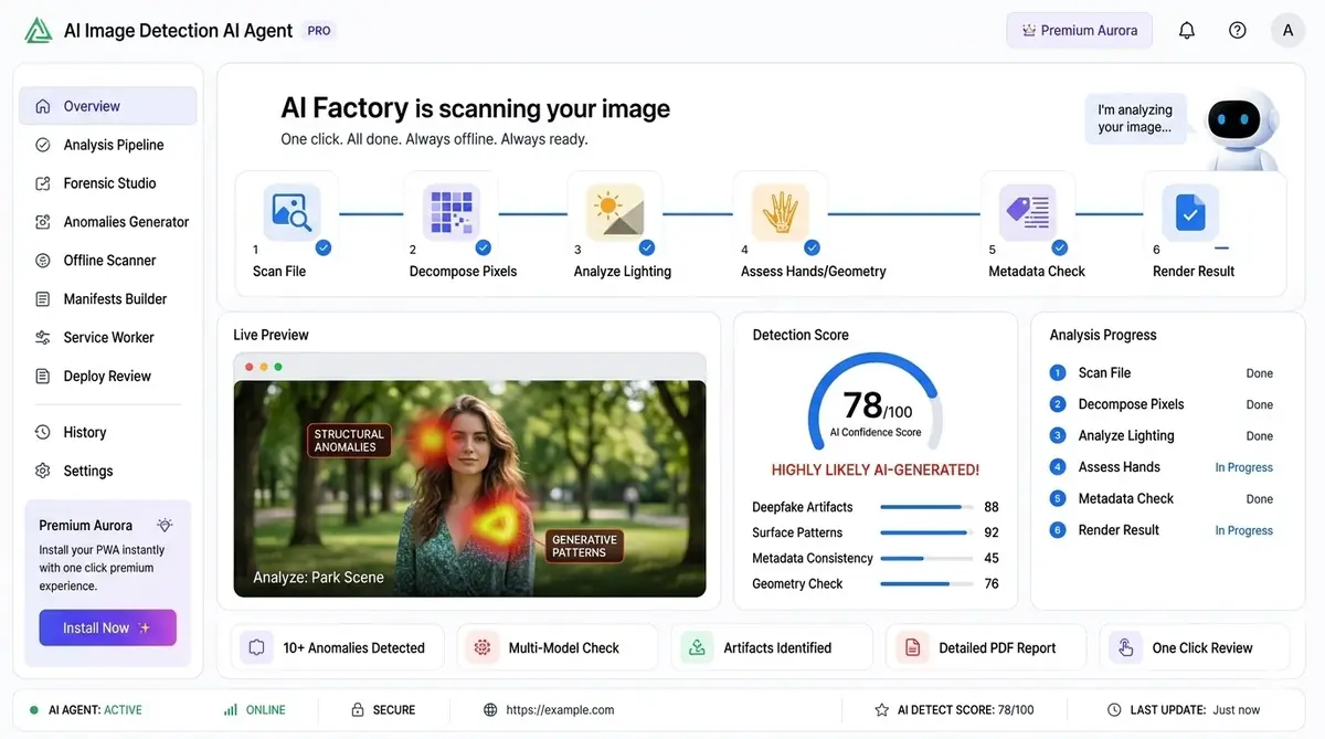 AI investing agent — example of the AI tool dashboard software